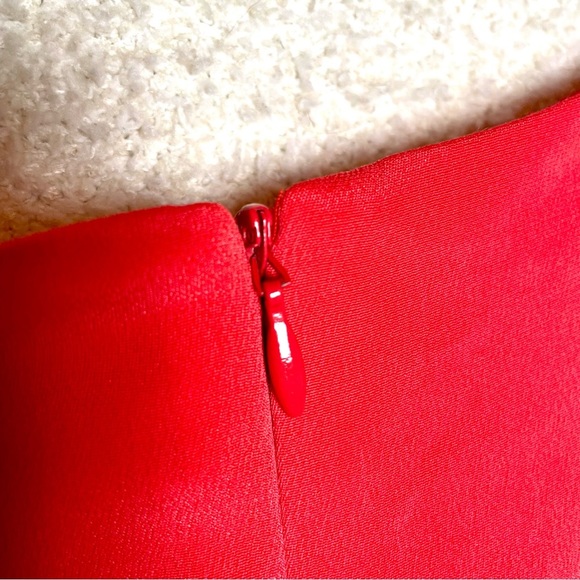 VALERIE 100% Silk Sleeveless Sheath Midi Dress Coral Size 12 Petite - NWOT - Picture 3 of 9